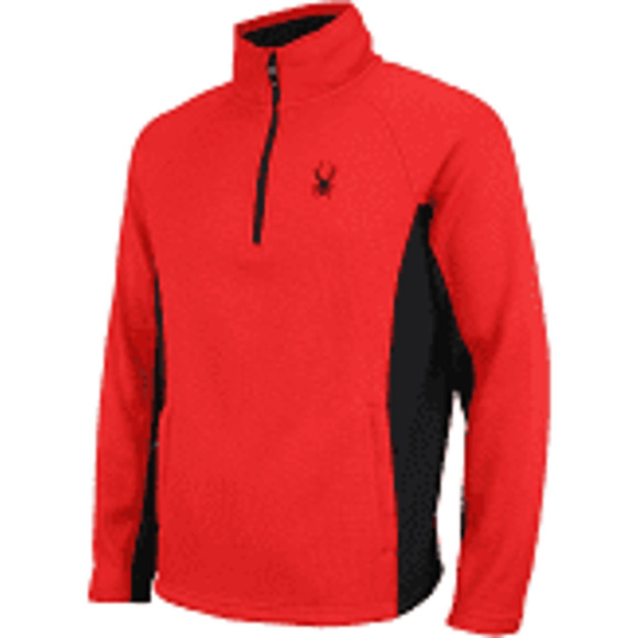 SPYDER MENS RED AND BLACK MENS 1/4 ZIP JACKET SZ L - Picture 1 of 9